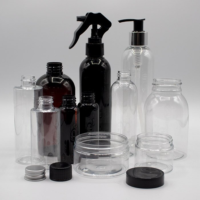 PET Bottles, Jars & Closures