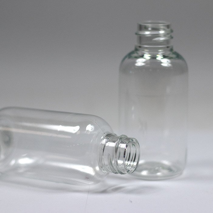 Clear PET Regular Boston Bottles & Closures