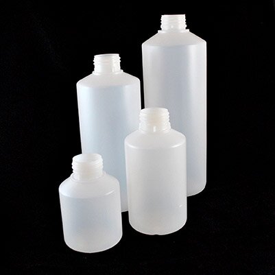 Translucent (Natural) HDPE Bottles, Heavy Duty