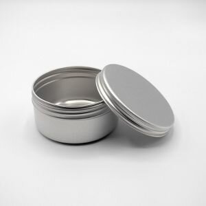 100ml Aluminium Screw-Top Tin with Wadded Lid