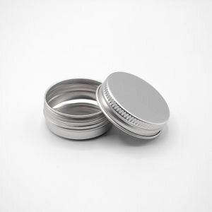 15ml Aluminium Screw-Top Tin with Wadded Lid (Squat)