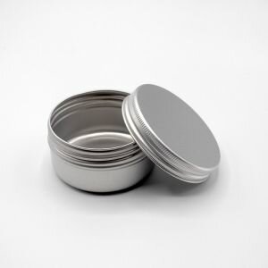 50ml Aluminium Screw-Top Tin with Wadded Lid