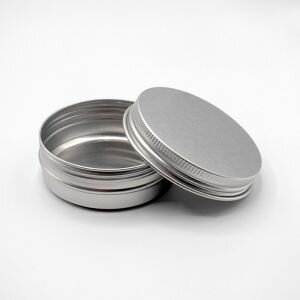 60ml Aluminium Screw-Top Tin with Wadded Lid