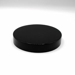 Black Plastic Closure, 89mm, For PET Jars