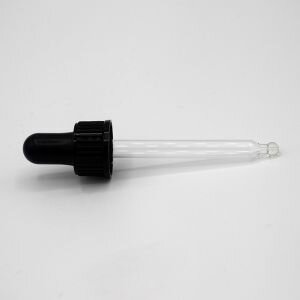 Black Pipette Cap (18mm), 77mm Long, For 30ml Bottles