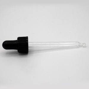 Black Pipette Cap (18mm), 87mm Long, For 50ml Bottle