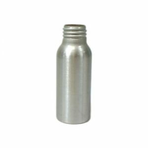 tall aluminium bottle with curved top