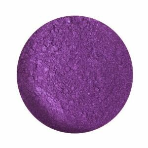 a filled circle of purple powder