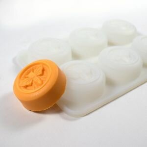 Bee Mould, Silicone, Round, Set of 6