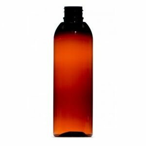 Amber 100ml PET Plastic Tall Boston Bottle (20/410)